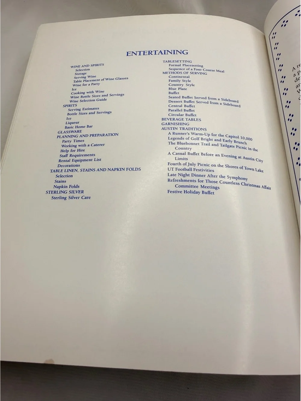 Necessities & Temptations Junior League Austin 1987 Cookbook